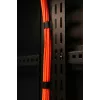 DSIT vertikalus kabelių tvarkymo skydas 32U, 300 mm, juodas