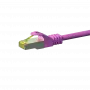 DSIT Cat.7 S/FTP PiMF RJ45 tinklo kabelis, rožinis, 3m