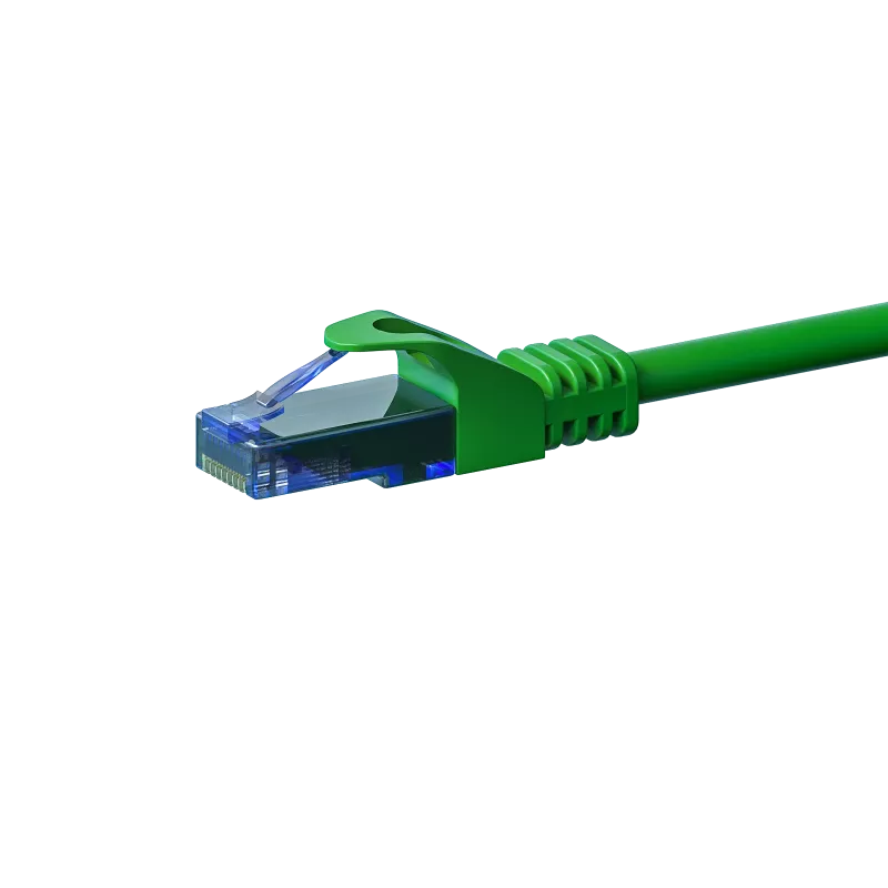 DSIT UTP CAT6a laidas 0,25 m žalias - 100% varis (DC-U6A3-002)