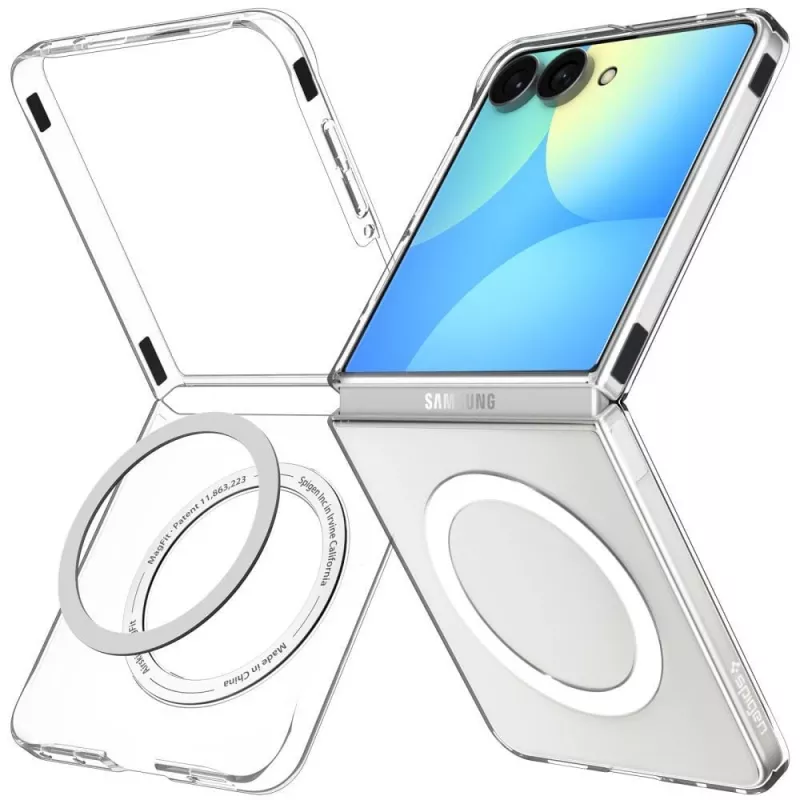 SPIGEN AirSkin MagSafe Galaxy Z Flip 8 dėklas permatomas/baltas