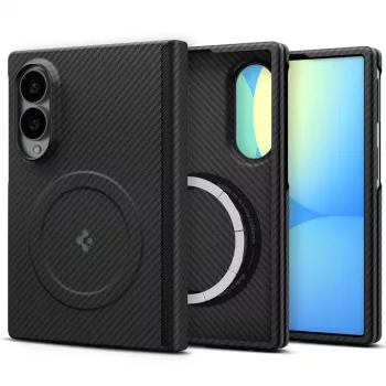 Spigen AirSkin Aramid MagSafe dėklas Samsung Galaxy Z Fold 8 - juodas