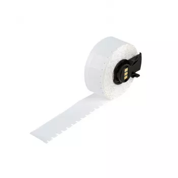 BRADY DuraSleeve laidų žymekliai, B-499 nailono audinys, 19,05 mm x 4,88 m, baltas/pusiau permatomas, skirti BMP21-PLUS/M210/M211