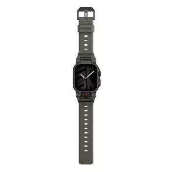 SKINARMA Talon tvirtas silikoninis dirželis, skirtas Apple Watch Ultra 49mm / 45mm / 44mm, žalias