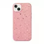 UNIQ Coehl Terrazzo dėklas, skirtas iPhone 14 Plus / 15 Plus, koralų rožinė