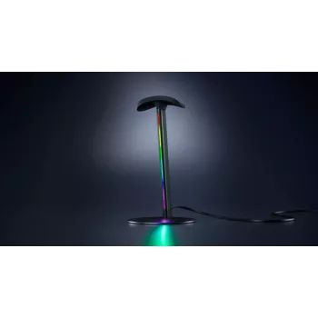 RAZER Base Station V3 Chroma RGB ausinių stovas su 2 prievadų USB 3.1 šakotuvu - juodas