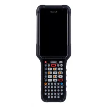 Honeywell CK67 5G & Wi-Fi 6E tvirtas mobilus kompiuteris, 4,3 colio jutiklinis ekranas, 38 klavišų skaitinė F-klavišų klaviatūra, 8GB RAM, 128GB atmintis, FlexRangeXLR raudono lazerio skaitytuvas, priekinė ir galinė kameros, standartinė baterija, GMS, IP6
