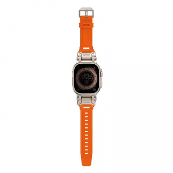 SKINARMA Titon dirželis, skirtas Apple Watch Ultra 49 mm – oranžinis