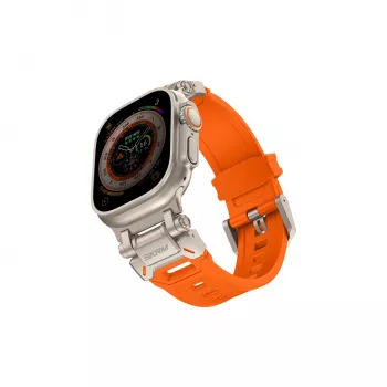 SKINARMA Titon dirželis, skirtas Apple Watch Ultra 49 mm – oranžinis