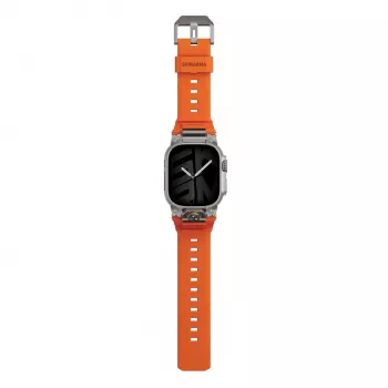 SKINARMA Talon tvirtas sportinis dirželis, skirtas Apple Watch Ultra 49mm / 45mm / 44mm / 42mm, oranžinis