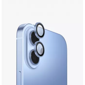 UNIQ Optix Aliuminio kameros objektyvo apsauga, skirta iPhone 17 Pro/Pro Max – mėlyna