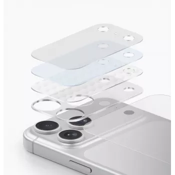 UNIQ Optix Aeroshield+ fotoaparato modulio apsauga, skirta iPhone 17 Pro Max, permatoma
