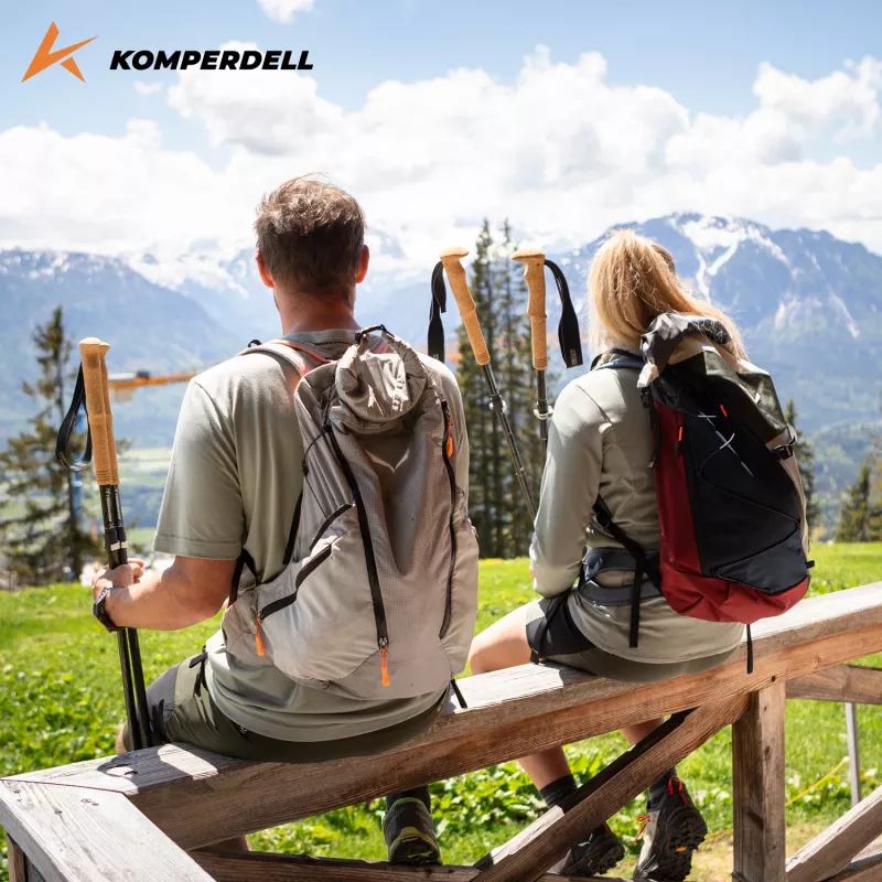 Komperdell FX Lite Carbon Vario Summit Compact trekking lazdos - Titan
