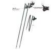 Komperdell FXP Composite Trail Running lazdos – žalios, 120 cm