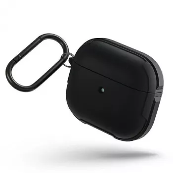 UNIQ Valencia antimikrobinis dėklas Apple AirPods 3 kartos ausinėms - vidurnakčio juoda