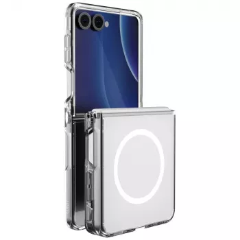 UNIQ LifePro Xtreme Magclick įkrovimo dėklas, skirtas Samsung Galaxy Z Flip8 - permatomas