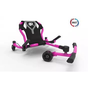 EzyRoller Spinner X Pink 360° sukamas važinėjimo žaislas vaikams nuo 4 iki 12 metų