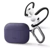 UNIQ Nexo silikoninis dėklas su ausų kabliukais, skirtas Apple AirPods Pro 2 kartos (2022/2023) – figų violetinė