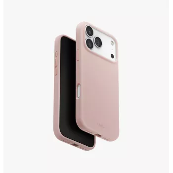 UNIQ Lino MagClick apsauginis dėklas su magnetiniu įkrovimu, skirtas iPhone 17 Pro Max - rožinis