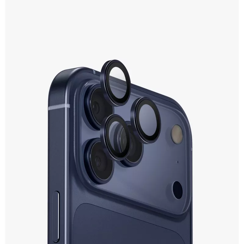 UNIQ Optix aliuminio fotoaparato objektyvo apsauga, skirta iPhone 17 Pro / 17 Pro Max su aplikatoriumi, Opal