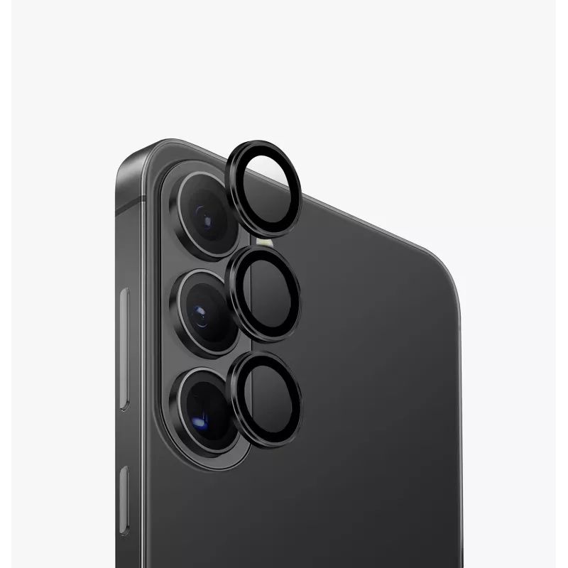 UNIQ Optix Aliuminio fotoaparato objektyvo apsauga, skirta Samsung Galaxy S26 / S26+ - sidabrinė