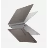 UNIQ Lyden Versa kietas folio dėklas, skirtas MacBook Air 13 inch (M2 2022 / M3 2024 / M4 2025 / M5 2026), pilkas