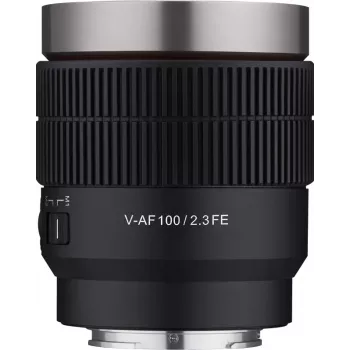 Samyang V-AF T 2.3/100 FE Sony E 100 mm teleobjektyvas su automatiniu fokusavimu