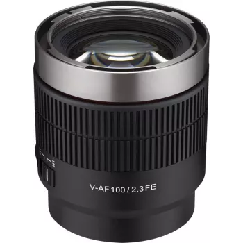 Samyang V-AF T 2.3/100 FE Sony E 100 mm teleobjektyvas su automatiniu fokusavimu