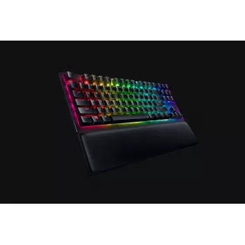 Laidinė optinė žaidimų klaviatūra Razer Huntsman V2 Tenkeyless, Linear Red jungikliai, šiaurietiškas išdėstymas, RGB (RZ03-03940700-R3N1)