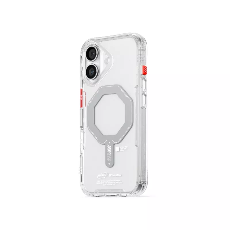 Skinarma Saido magnetinis įkrovimo dėklas, skirtas iPhone 17 - skaidrus