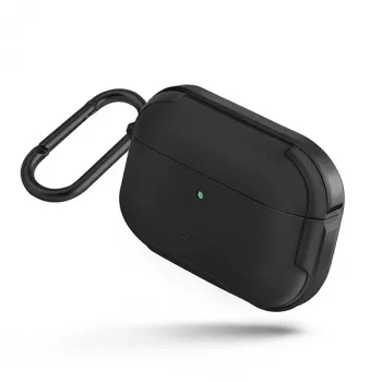 UNIQ Valencia antimikrobinis dėklas, skirtas AirPods Pro – Midnight Black
