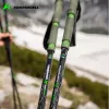 Komperdell Carbon Pro Zero teleskopinės trekingo lazdos, anglies pluošto vamzdis su titanalio apatine dalimi, Powerlock 3.0, Trek Pro 280 putų rankena, keičiami Vario ratukai