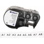 Brady M4C-375-422 savaiminio laminavimo vinilo etikečių kasetė, skirta BMP41/BMP51/BMP53/M511 spausdintuvams, balta, 25,4 mm x 6,4 m