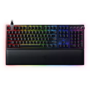 Laidinė žaidimų klaviatūra Razer Huntsman V2, Analog Optical jungikliai, JAV išdėstymas, RGB, juoda (RZ03-03610100-R3M1)