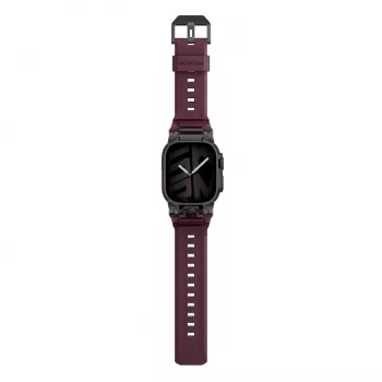 Skinarma Talon dirželis, skirtas Apple Watch Ultra 49 mm, bordo spalvos