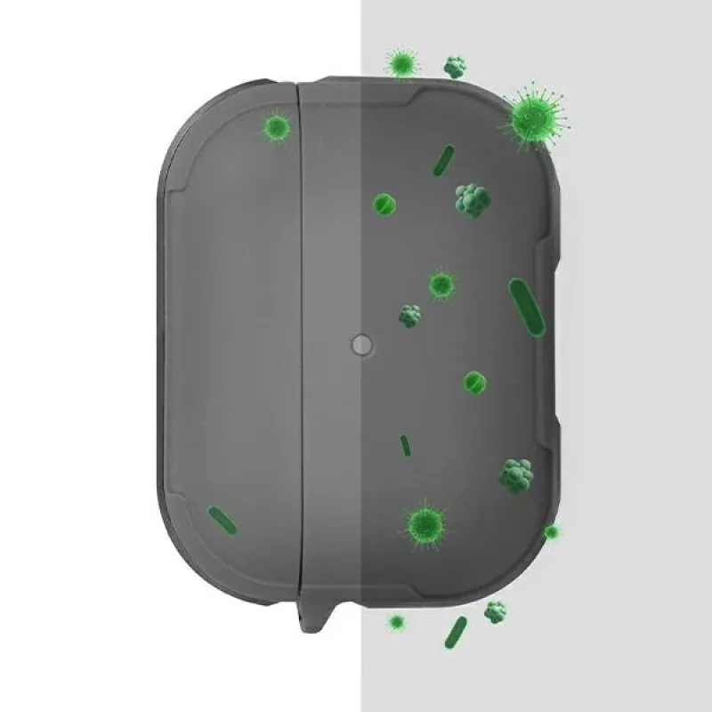 UNIQ Valencia antimikrobinis dangtelis AirPods Pro - ginklų pilkumo spalvos