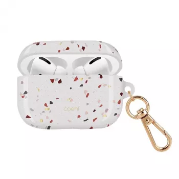UNIQ Coehl Terrazzo dėklas Apple AirPods Pro - natūraliai balta