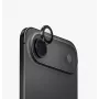 UNIQ Optix Aluminium fotoaparato objektyvo apsauga su aplikatoriumi, skirta Apple iPhone Air, juoda
