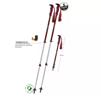 Komperdell Trailmaster Zero Compact trekking lazdos - Malbec