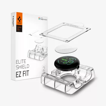 Spigen Elite Shield EZ Fit 2 vnt. hidrogelio plėvelė ekrano apsaugai, skirta Google Pixel Watch 3/4/5 (45 mm), skaidri