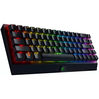 Razer BlackWidow V3 Mini HyperSpeed 65% belaidė mechaninė žaidimų klaviatūra - Razer Yellow jungikliai, Chroma RGB, Bluetooth 5.0, USB-C, juoda