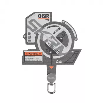 SKINARMA Ekho Universal Lanyard Adapter Patch pilka spalva