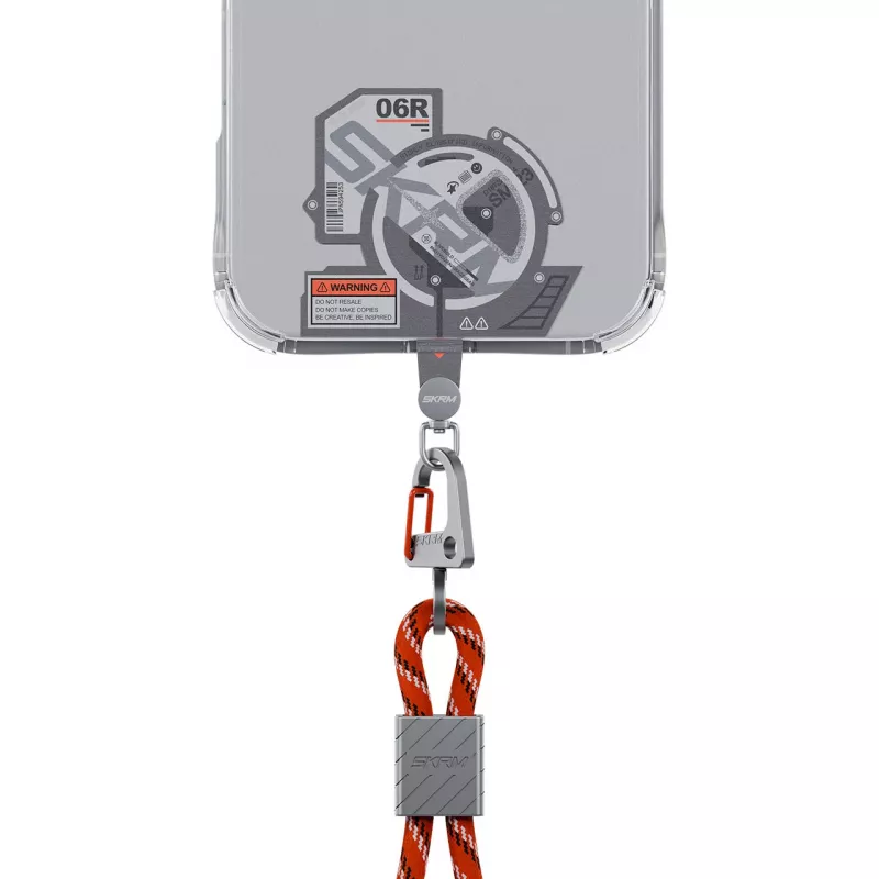 SKINARMA Ekho Universal Lanyard Adapter Patch pilka spalva