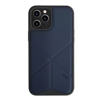 UNIQ Transforma Folio dėklas, skirtas iPhone 12 Pro Max – elektrinė mėlyna