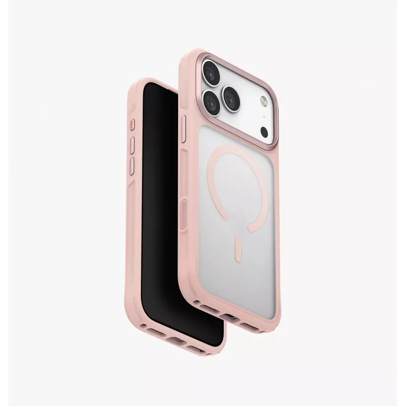 UNIQ Veren MagClick įkrovimo dėklas, skirtas iPhone 17 Pro Max, oranžinis