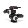 Manfrotto MHXPRO-3WX 3 krypčių galvutė su įtraukiamomis svirtimis, aliumininė, 8kg apkrova, greito atleidimo plokštelė 200PL-14, juoda