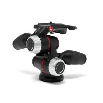 Manfrotto MHXPRO-3WX 3 krypčių galvutė su įtraukiamomis svirtimis, aliumininė, 8kg apkrova, greito atleidimo plokštelė 200PL-14, juoda