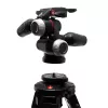 Manfrotto MHXPRO-3WX 3 krypčių galvutė su įtraukiamomis svirtimis, aliumininė, 8kg apkrova, greito atleidimo plokštelė 200PL-14, juoda