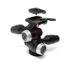 Manfrotto MHXPRO-3WX 3 krypčių galvutė su įtraukiamomis svirtimis, aliumininė, 8kg apkrova, greito atleidimo plokštelė 200PL-14, juoda