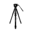 Manfrotto MKONEVA-500X hibridinis foto-vaizdo trikojis su skysčio galvute, 5 sekcijų aliuminio kojos, užveržiamieji fiksatoriai, greitoji kolona, nešiojimo krepšys