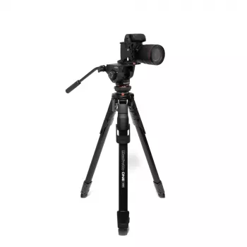 Manfrotto MKONEVA-500X hibridinis foto-vaizdo trikojis su skysčio galvute, 5 sekcijų aliuminio kojos, užveržiamieji fiksatoriai, greitoji kolona, nešiojimo krepšys